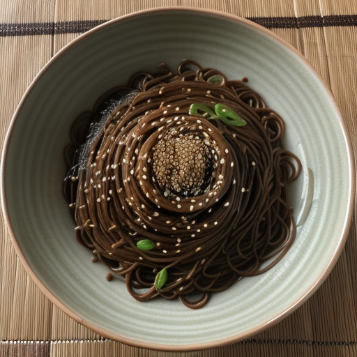 Spicy Cold Soba Noodles recipe image