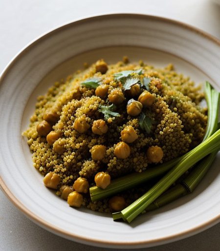 Spicy Couscous With Leeks, Chickpeas & Peppers recipe image