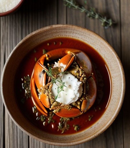 Spicy Crab and Wine Sauce - Great Chefs recipe image