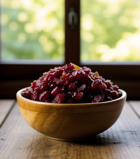 Spicy Cranberry-Pear Relish recipe image