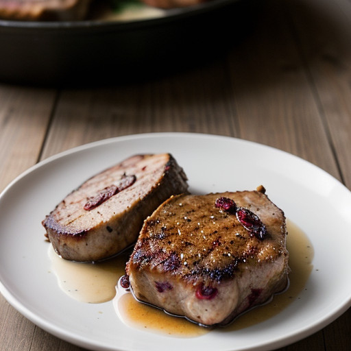 Spicy Cranberry Pork Chops recipe image