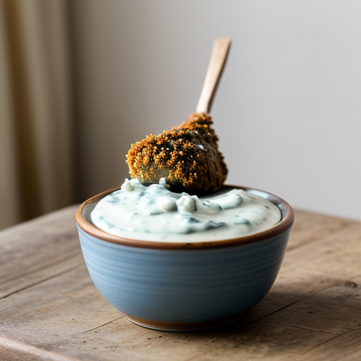Spicy Drumsticks With Blue Cheese Sauce recipe image