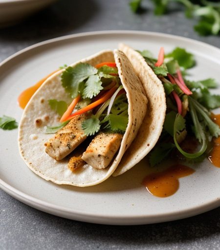 Spicy Flaked Fish Taco (Aicr recipe image