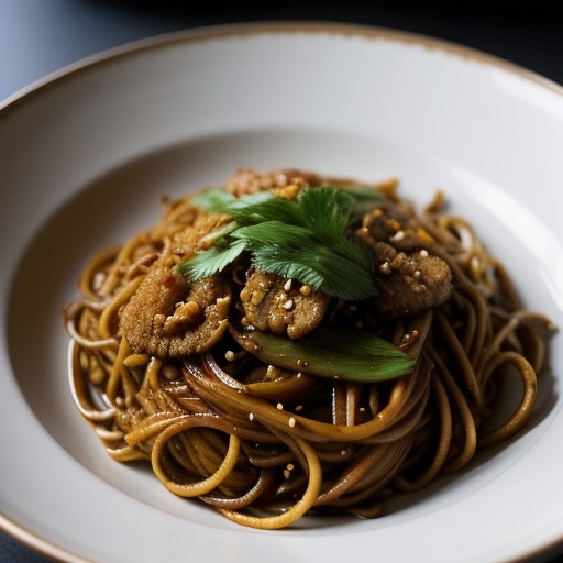 Spicy Fried Noodles (Mi Xao Gia Vi recipe image