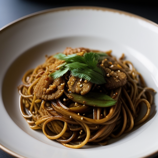 Spicy Fried Noodles (Mi Xao Gia Vi recipe image