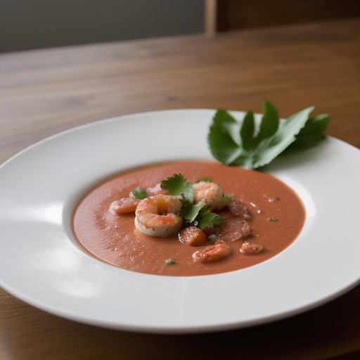 Spicy Gazpacho With Shrimp recipe image