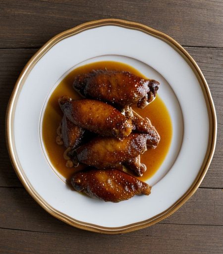 Spicy Glazed Oriental Wings recipe image