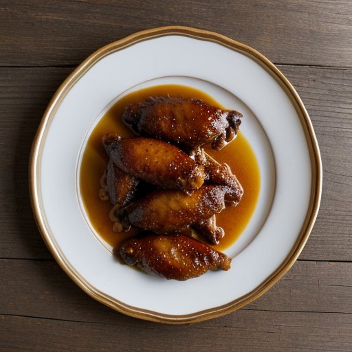 Spicy Glazed Oriental Wings recipe image