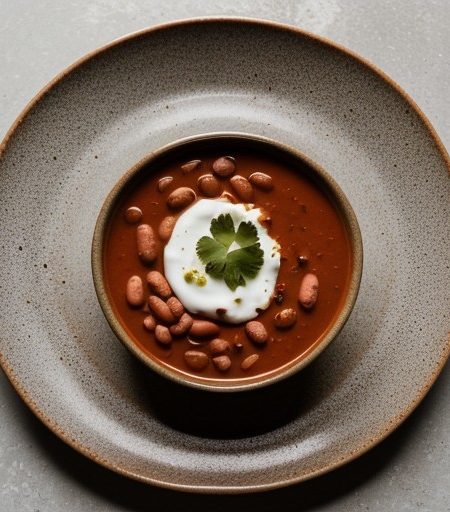 Spicy-Hot Chilled Bean Gazpacho recipe image