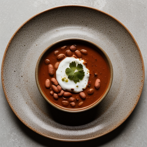 Spicy-Hot Chilled Bean Gazpacho recipe image