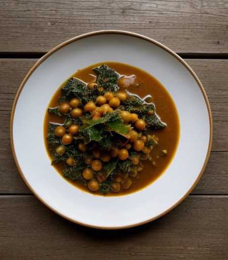 Spicy Kale & Chick-Pea Stew recipe image