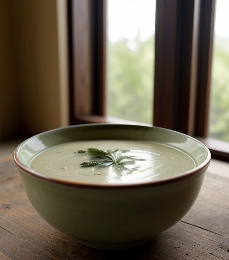 Spicy Leek Soup With Sage & Parsley (Sweet recipe image