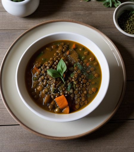 Spicy Lentil - Potato Stew recipe image