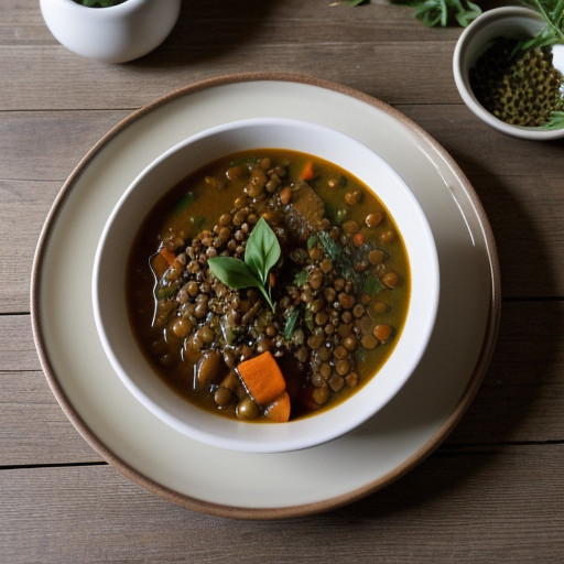 Spicy Lentil - Potato Stew recipe image