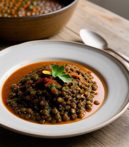 Spicy Lentil Stew (Yemiser W'et recipe image