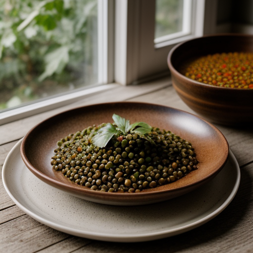 Spicy Lentils With Peppers and Tomatoes recipe image