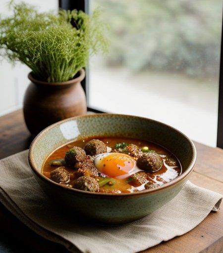 Spicy Meatball Soup recipe image