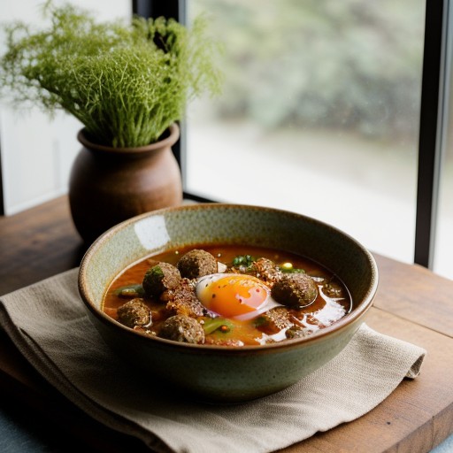 Spicy Meatball Soup recipe image