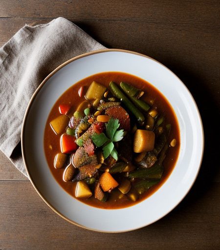 Spicy Mixed Vegetable Stew (Yetakelt W'et recipe image
