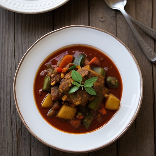 Spicy Mixed Vegetable Stew (Yetakelt W'et recipe image