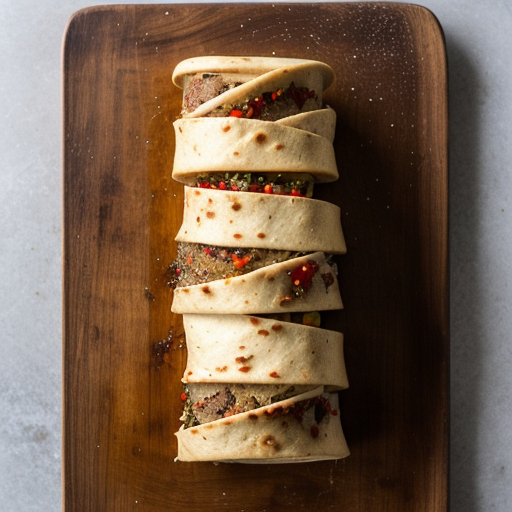 Spicy Mu Shu Beef Roll-Ups recipe image