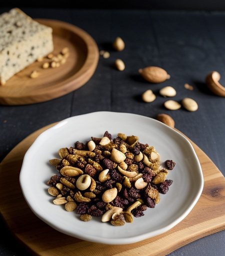 Spicy Nut and Raisin Mix recipe image
