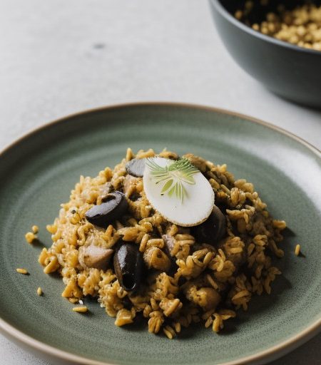 Spicy Olive & Cheese Rice recipe image