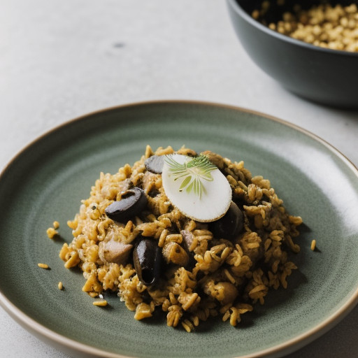 Spicy Olive & Cheese Rice recipe image