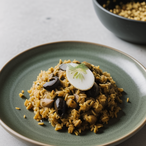Spicy Olive & Cheese Rice recipe image