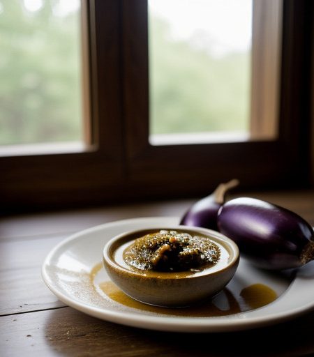 Spicy Onion and Eggplant Chutney recipe image