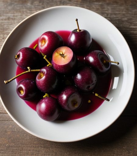 Spicy Pickled Plums recipe image