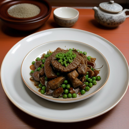 Spicy Pork With Peas recipe image