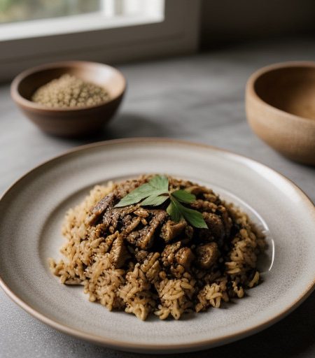 Spicy Rice Pilaf With Turkey recipe image