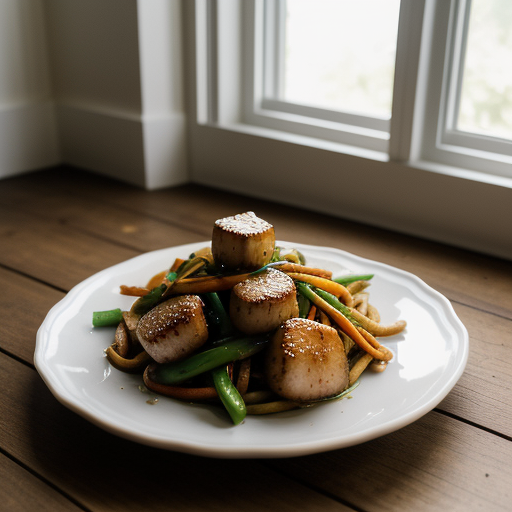 Spicy Scallops Stir-Fry recipe image