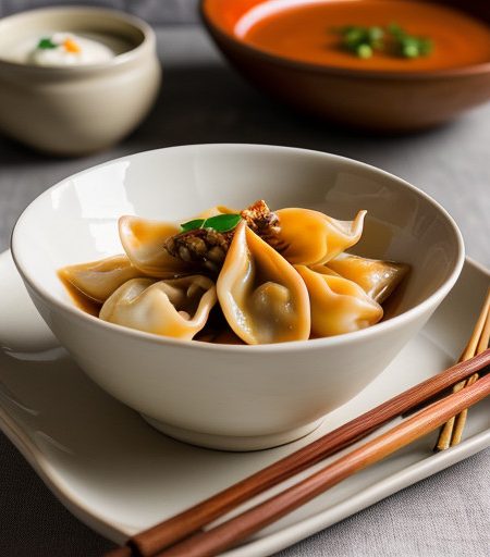 Spicy Seafood Wontons recipe image
