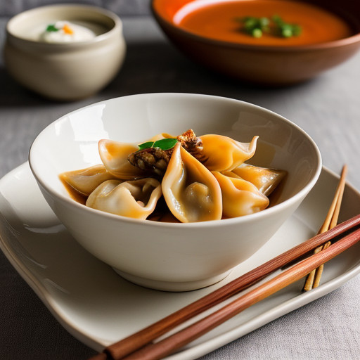 Spicy Seafood Wontons recipe image