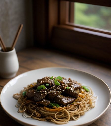Spicy Sesame Beef Stir-Fry recipe image
