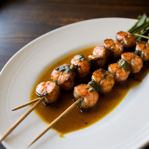 Spicy Skewered Shrimp recipe image