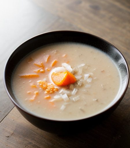 Spicy Soup of Tangerine & Coconut recipe image