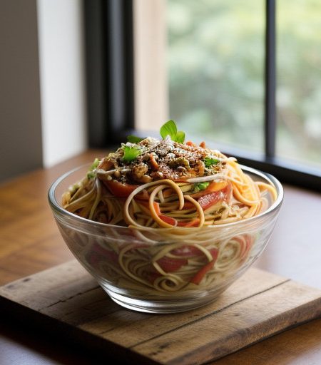 Spicy Spaghetti Salad recipe image