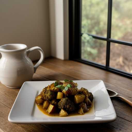 Spicy Stewed Cauliflower & Potatoes recipe image