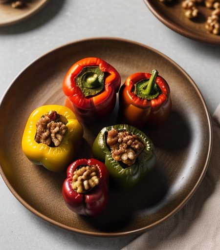 Spicy Stuffed Peppers recipe image