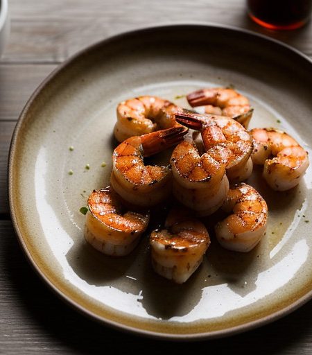 Spicy-Sweet Grilled Shrimp - House Beautiful recipe image