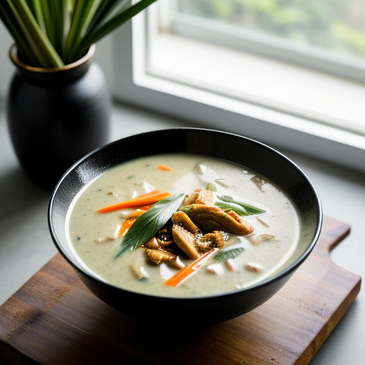 Spicy Thai Chicken & Coconut Soup recipe image