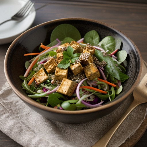 Spicy Thai Tofu Salad recipe image