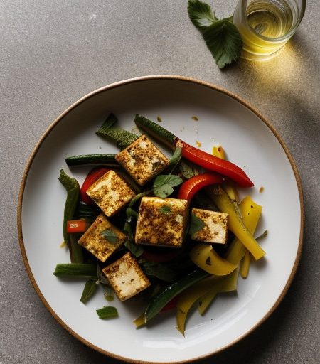 Spicy Tofu-Bell Pepper Supreme recipe image