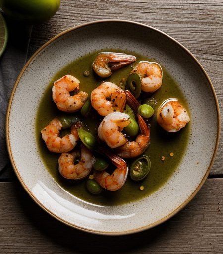 Spicy Tomatillo Shrimp recipe image