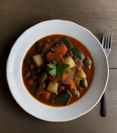 Spicy~ Tomato-Based Vegetable Stew recipe image