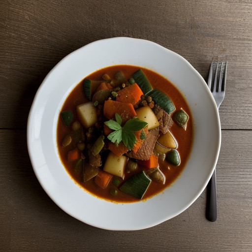 Spicy~ Tomato-Based Vegetable Stew recipe image