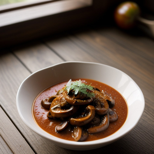 Spicy Tomato Mushroom Sauce recipe image